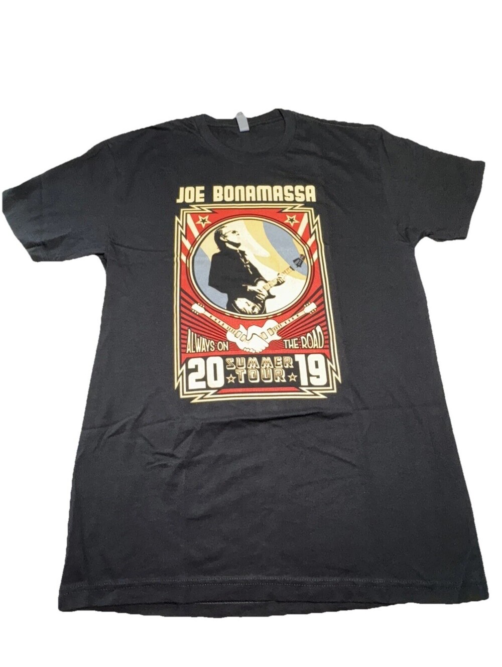 Joe Bonamassa Simmer Tour 2019 TShirt Always On the Road Size M NWOT